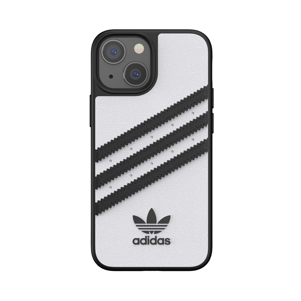 adidas アディダス スマホケース ハード ケース iPhone13mini TPU ロゴ ホワイト 2021 OR Moulded Case PU FW21 white/black