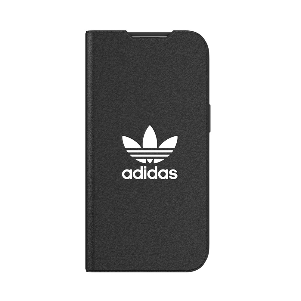 【アウトレット】iPhone 13 adidas アディダス OR Booklet Case BASIC FW21 black/white
