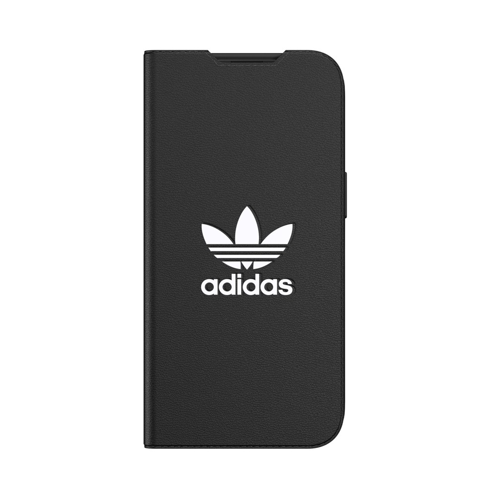 【アウトレット】iPhone 13 Pro adidas アディダス OR Booklet Case BASIC FW21 black/white