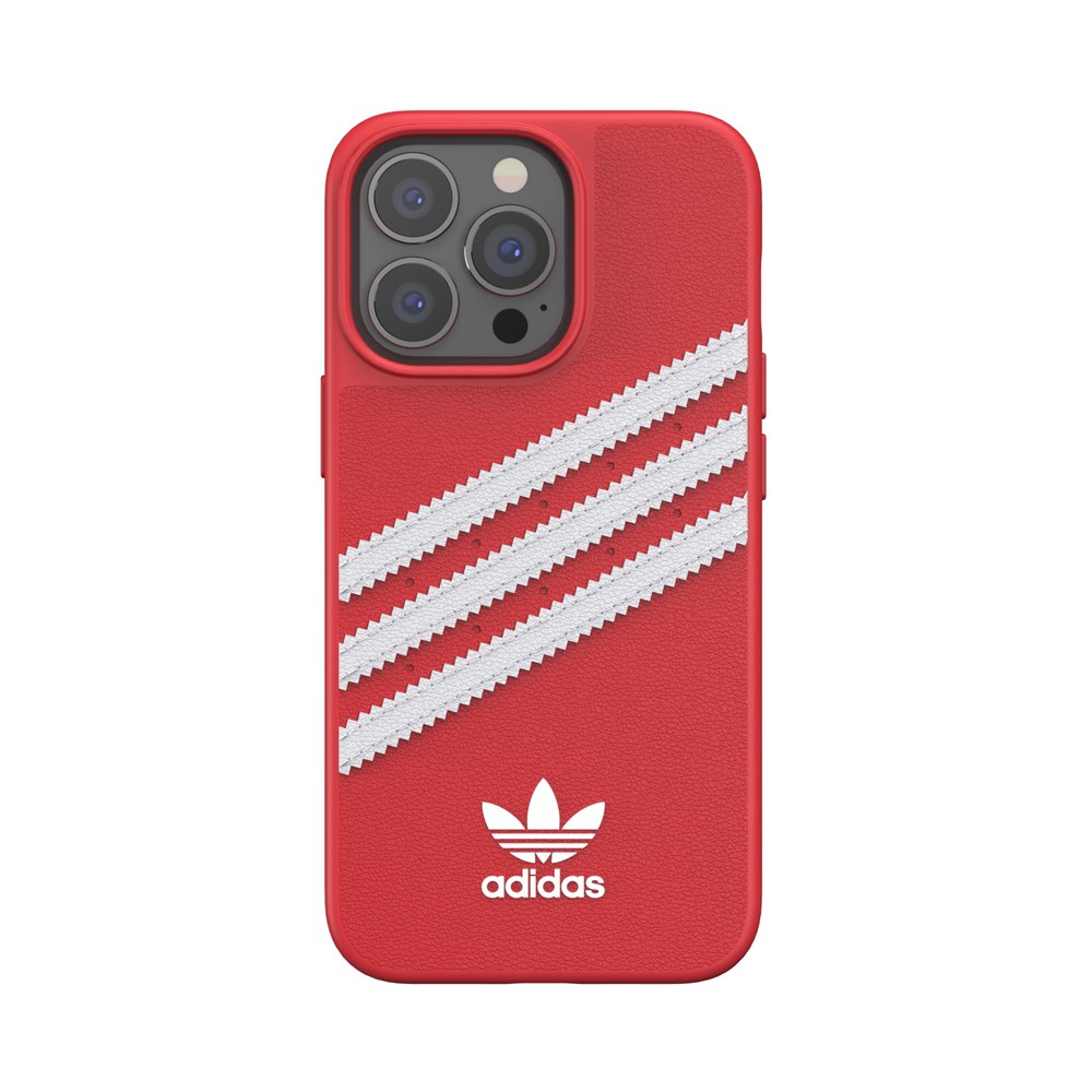 adidas アディダス スマホケース iPhone13Pro TPU ロゴ レッド 2021 OR Moulded Case PU FW21 scarlet