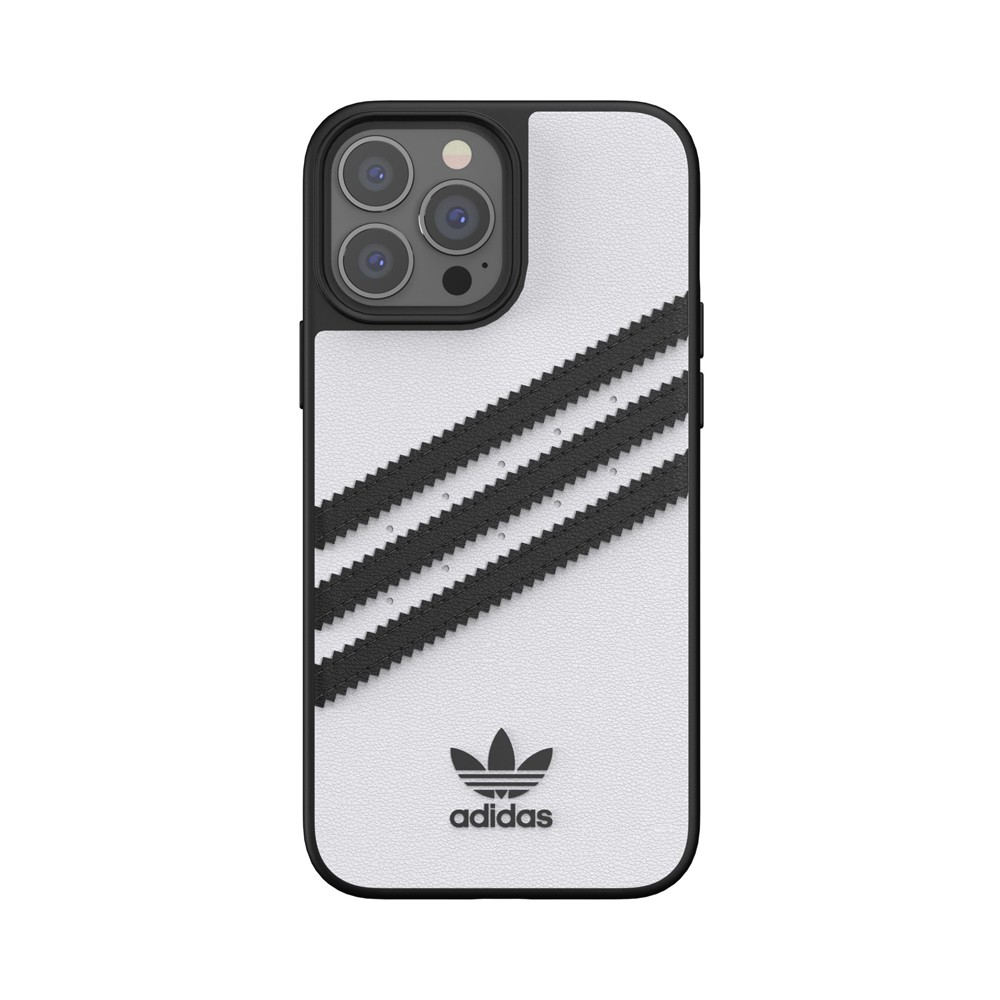 adidas アディダス スマホケース ハード ケース iPhone13ProMax TPU ロゴ ホワイト 2021 OR Moulded Case PU FW21 white/black