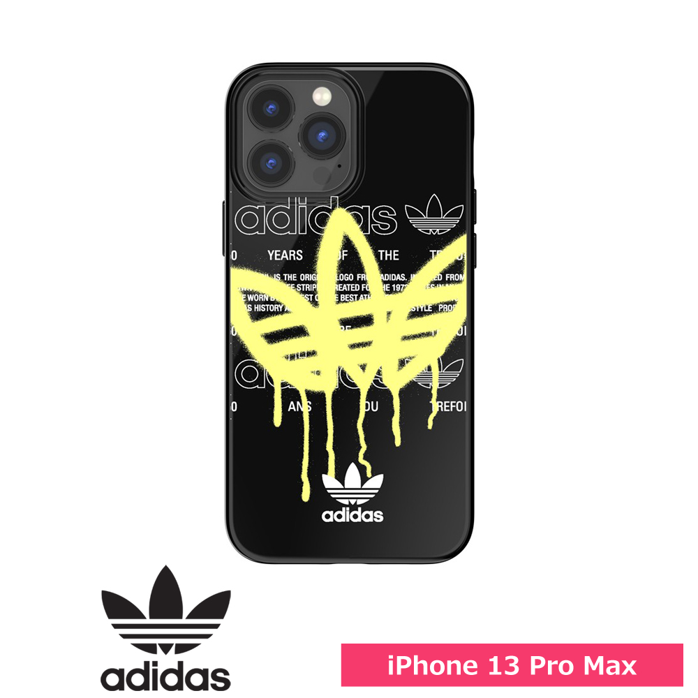adidas iPhone 13 Pro Max OR Snap Case Summer Graffiti AOP SS22 black/yellow
