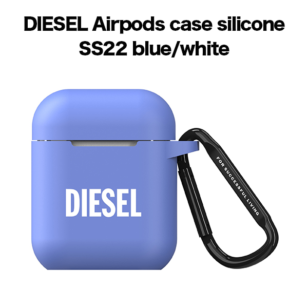 DIESEL ディーゼル Airpods case silicone SS22 blue/white 48319