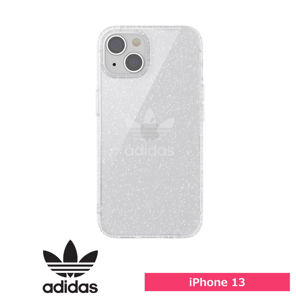 adidas iPhone 13 OR Protective Clear Case Glitter FW21 Pro clear