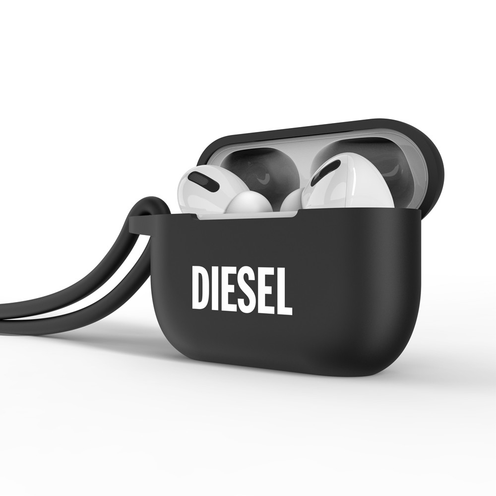 DIESEL ディーゼル AirPods Pro Airpod Case with lanyard FW22 black/white