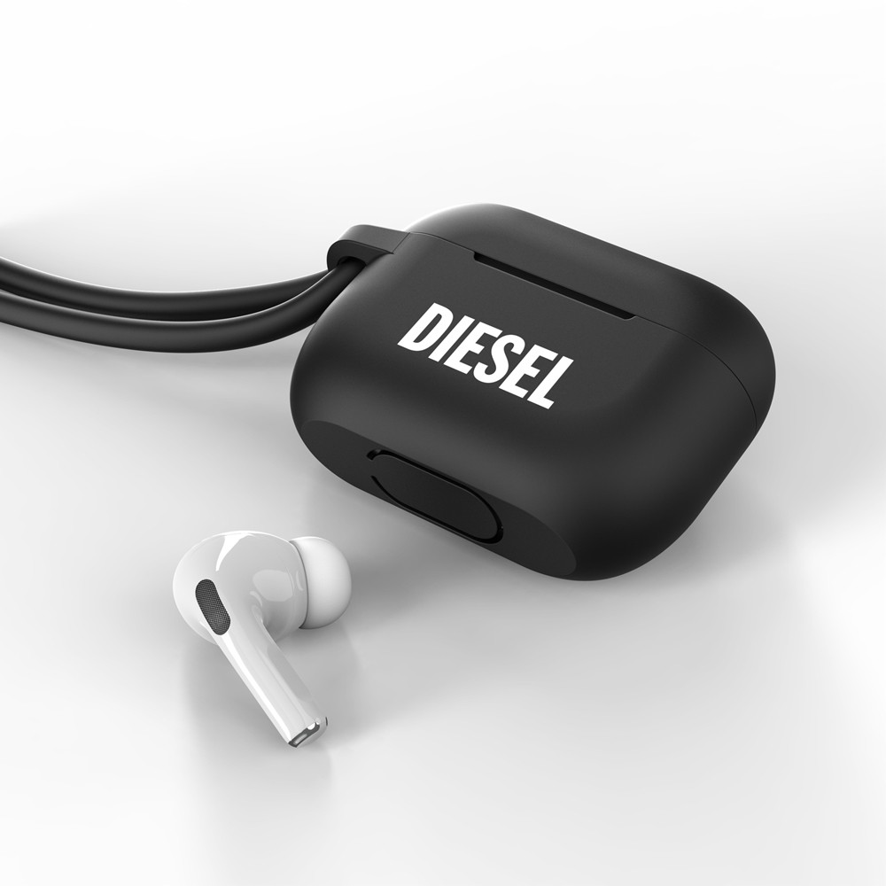 DIESEL ディーゼル AirPods Pro Airpod Case with lanyard FW22 black