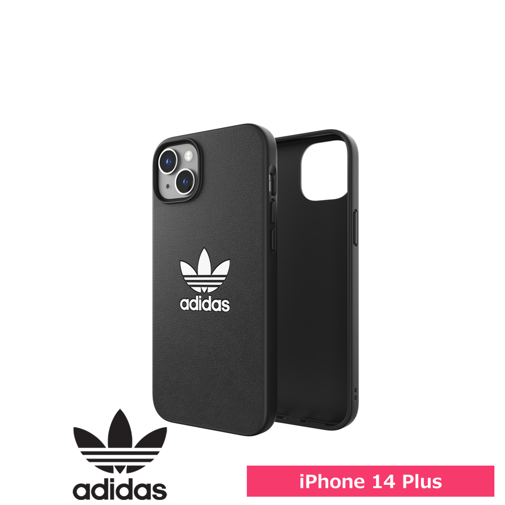 Adidas アディダス iPhone 14 Plus OR Moulded Case BASIC FW22 black/white
