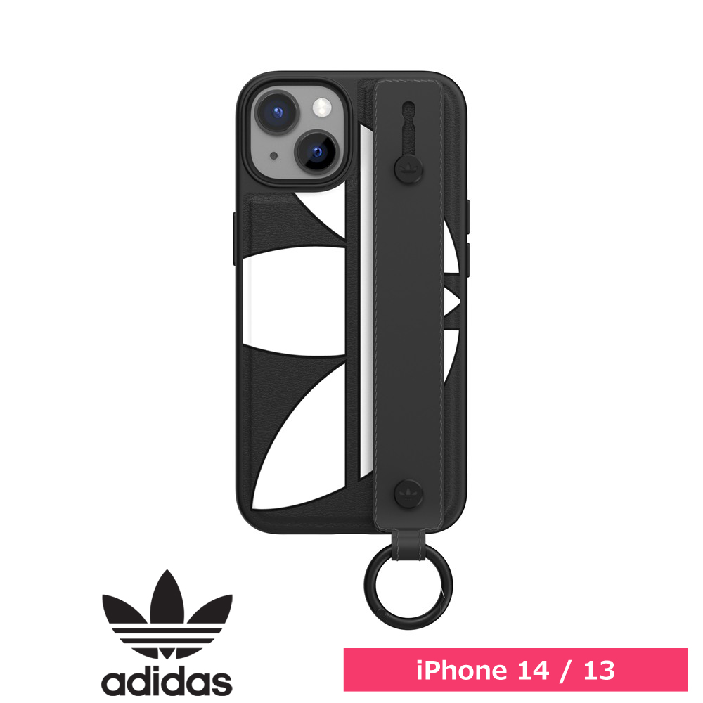 Adidas アディダス iPhone 14 / iPhone 13 OR handstrap case new FW22 black/white