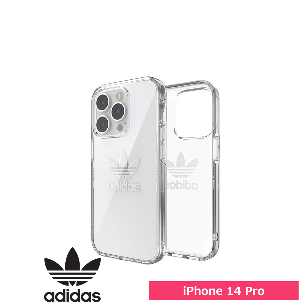 Adidas アディダス iPhone 14 Pro OR Protective Clear Case FW22 clear