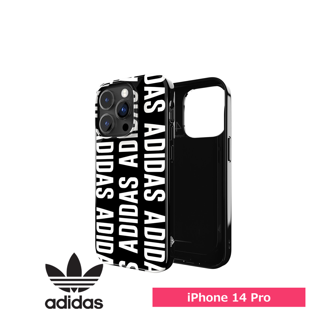 Adidas アディダス iPhone 14 Pro SP Snap Case Logo FW22 black/white