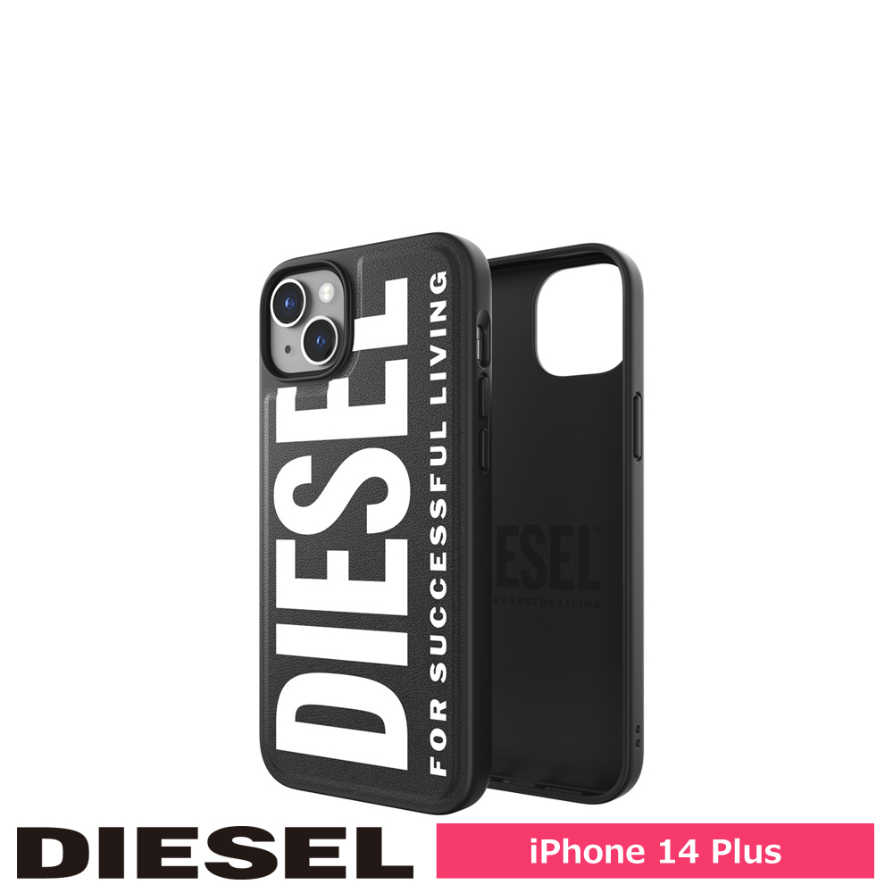 DIESEL ディーゼル iPhone 14 Plus Moulded Case Core FW22 black/white