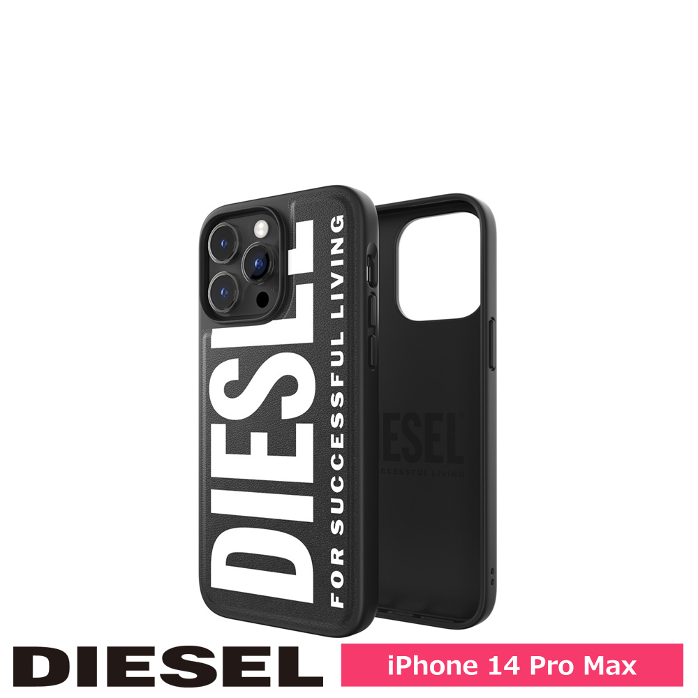 DIESEL ディーゼル iPhone 14 Pro Max Moulded Case Core FW22 black/white