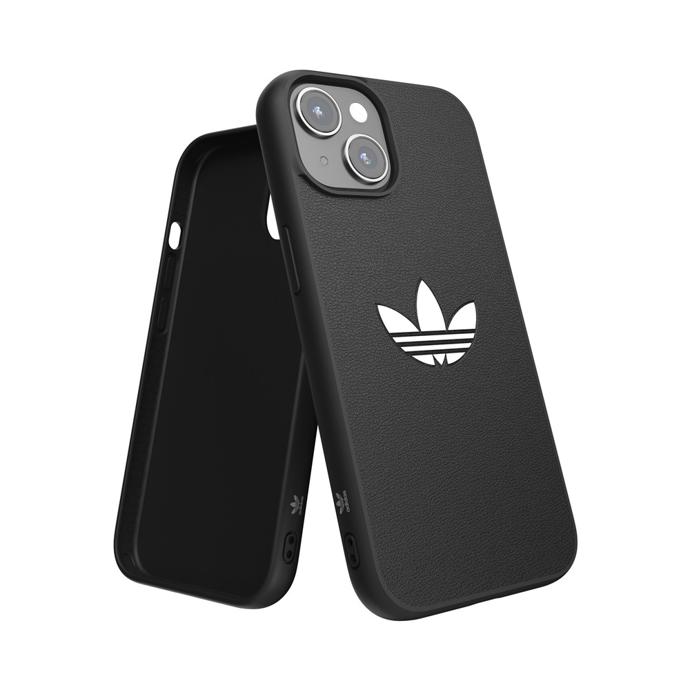 Adidas アディダス iPhone 15 adidas OR Moulded Case Iconic FW23 Black iPhoneケース スマホケース