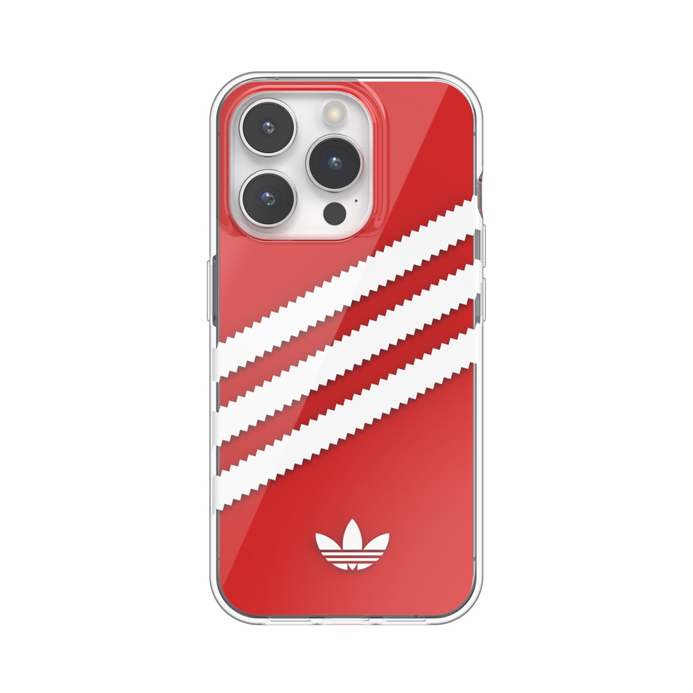 Adidas アディダス iPhone 15 Pro adidas OR 3-stripes clear case