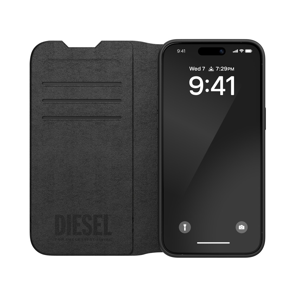 DIESEL ディーゼル iPhone 15 Pro Max Diesel Booklet Case Core FW23