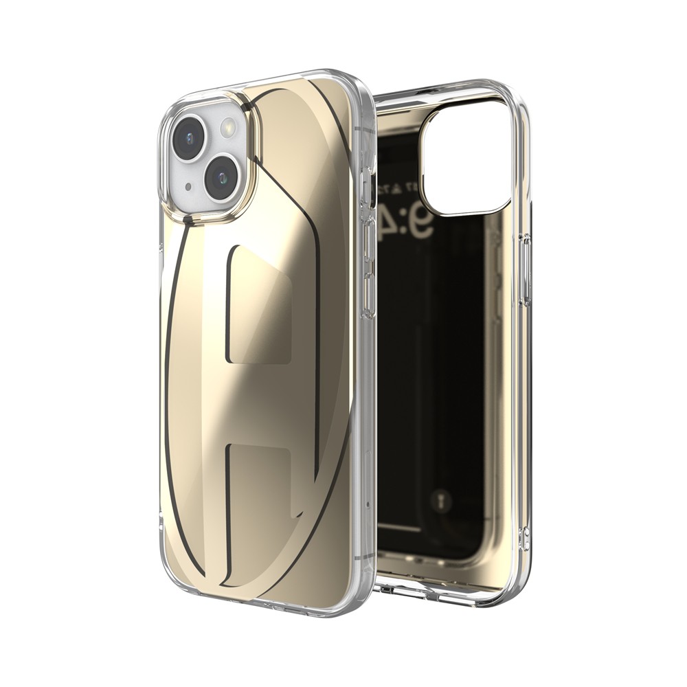 DIESEL ディーゼル iPhone 15 Diesel Oval D Clear Case D FW23 gold colored