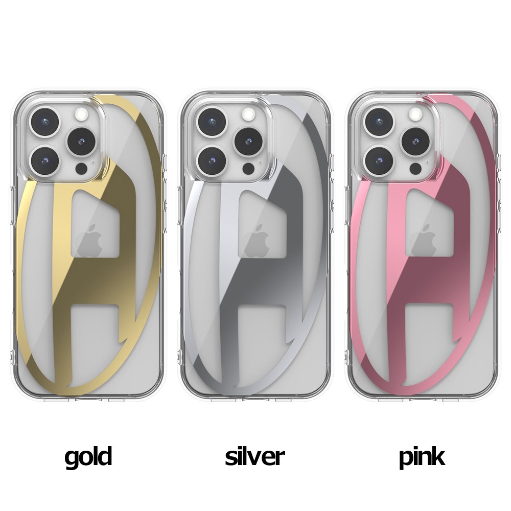 iPhone 16 Pro Diesel Oval D Mirror Clear Case FW24 clear