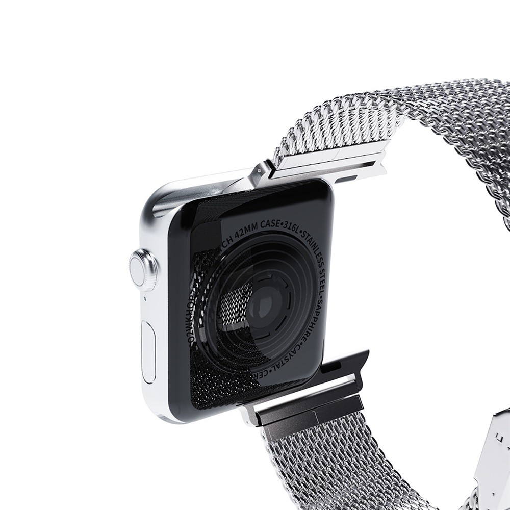 市場 miak MESH for CLIP 44 42mm BAND 45 ブラック Apple Watch