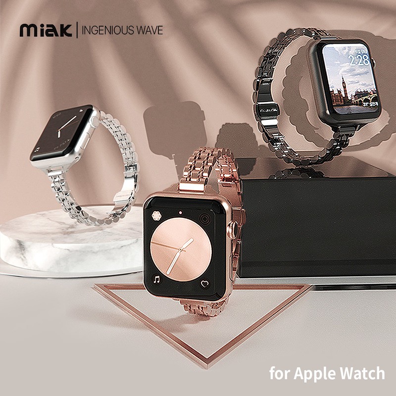 miak ミアック JUBILEE METAL BAND for Apple Watch 41/40/38mm ローズゴールド |  スマート家電／IoTを進めるならトレテク公式通販サイト