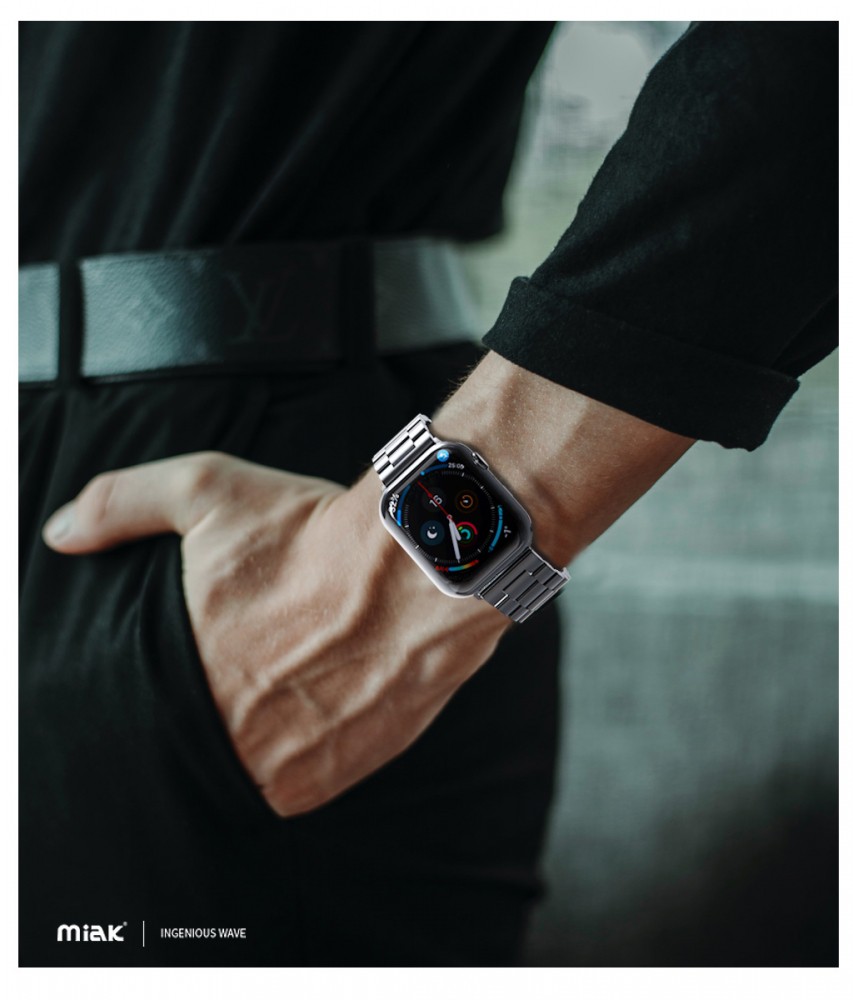 miak ミアック METAL BAND for Apple Watch 41/40/38mm ローズゴールド