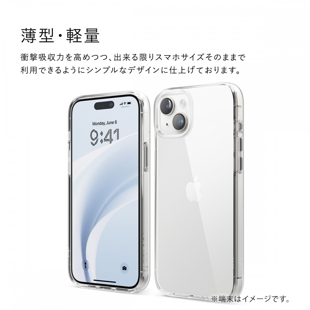 elago iPhone 15 Pro HYBRID CASE Transparent シリコン ケース 