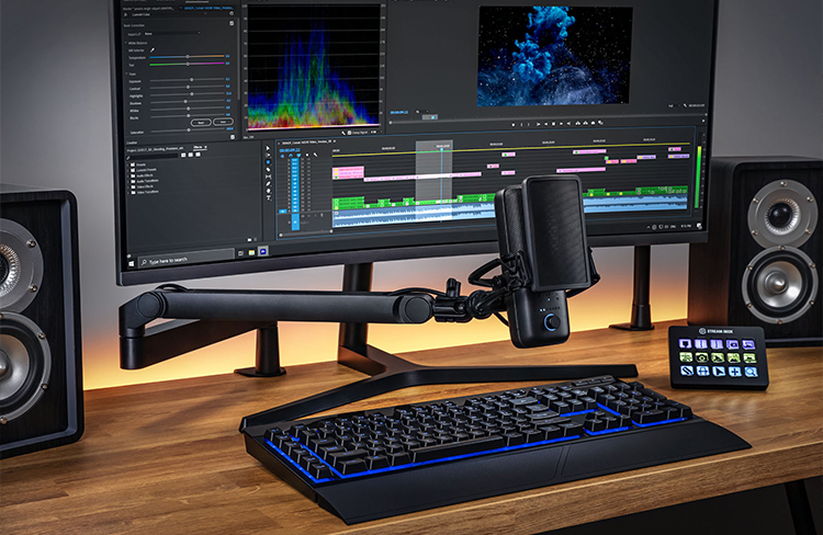 SALE／70%OFF】 Elgato Wave Mic Arm LP 薄型デザインマイクアーム 配信 ゲーミング レコーディング向け クランプ式固定  モニター下部か