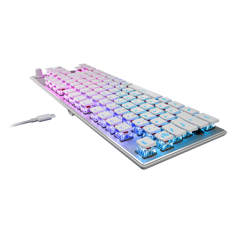 ROCCAT ロキャット Vulcan TKL JP ホワイト コンパクトメカニカル RGB ...