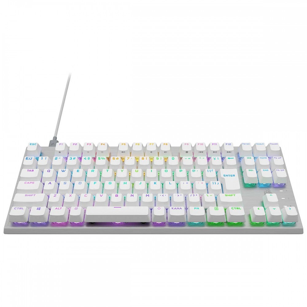 アウトレット】 Corsair コルセア K60 PRO TKL-WHT-OPX Silver-RGB