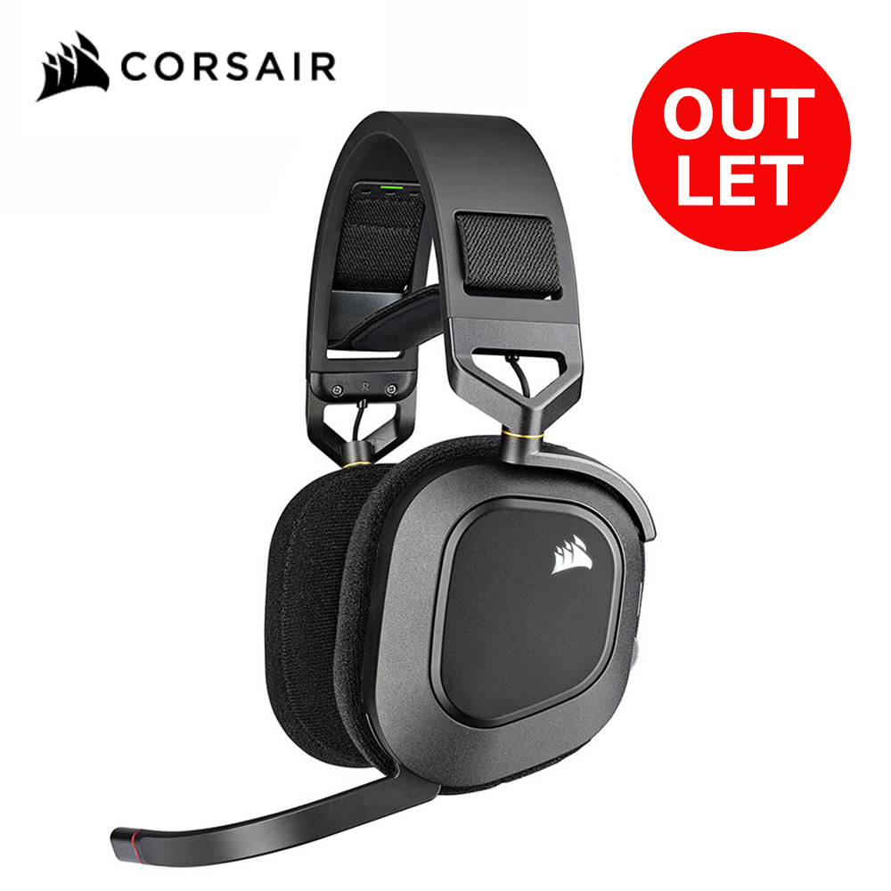 【アウトレット】 Corsair コルセア HS80 RGB WIRELESS -Carbon-