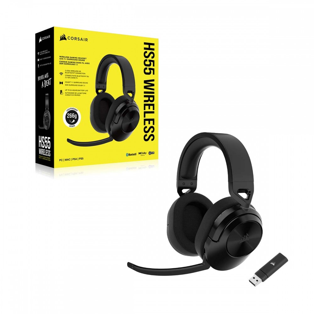 アウトレット】 Corsair コルセア HS55 Wireless Carbon | 【公式