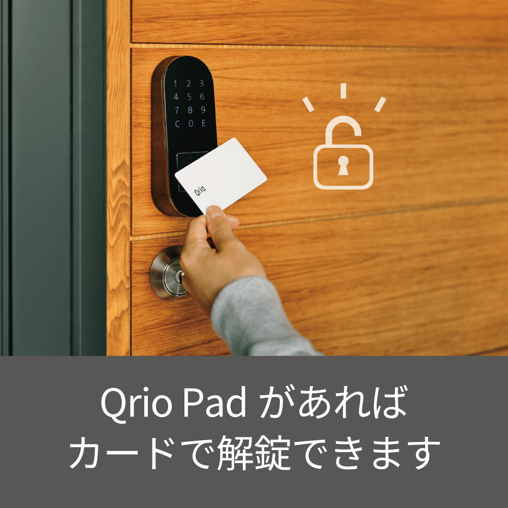 3点セット】Qrio Lock ブラック・Qrio Pad・Key Sセット キュリオ