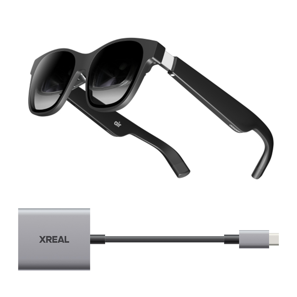 入門モデル】 XREAL Air NR-7100RGL + XREAL Hub X7007 エックスリアル 仮想ディスプレイ 空間ディスプレイ  ステレオサウンド 3.5時間の長持ちバッテリー | スマート家電／IoTを進めるならトレテク公式通販サイト