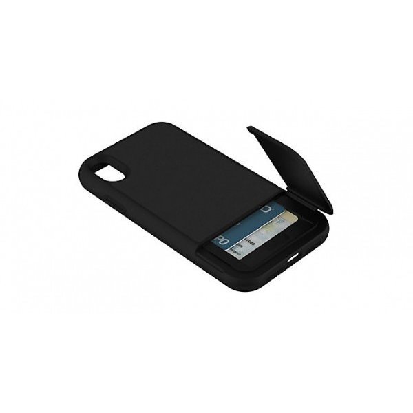 Tumi iPhoneXR ケース TUMI KICKSTAND CARD CASE ブラックレザー