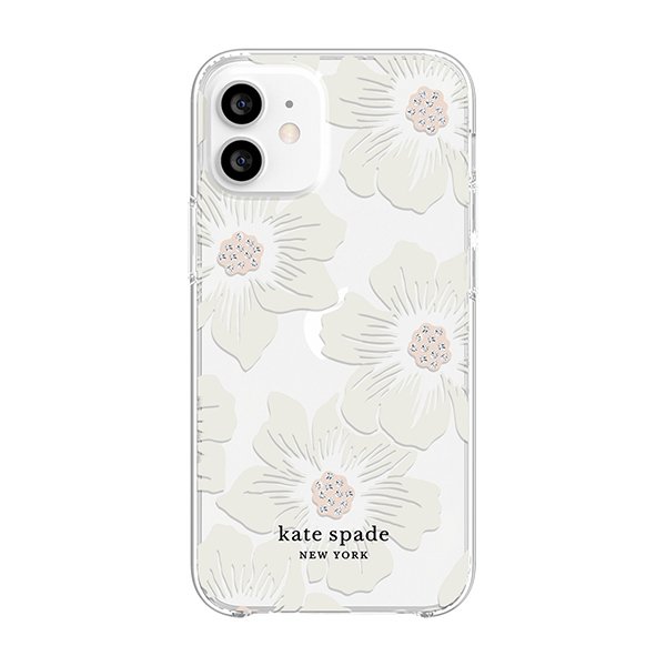 Kate Spade ケイトスペード Iphone12mini Hollyhock Floral Clear ケース 透明 クリア 花 ブランド おしゃれ 可愛い 白 ホワイト Softbank公式 Iphone スマートフォンアクセサリーオンラインショップ