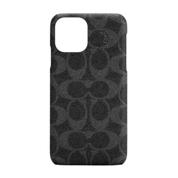 【SALE】COACH コーチ iPhone12ProMax アイフォン ケース カバー スマホケース Slim Wrap Case - Signature C Black ブランド ブラック 黒  おしゃれ