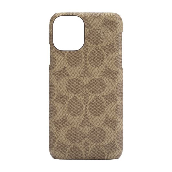 【アウトレット】COACH コーチ iPhone12mini ケース カバー スマホケース Slim Wrap Case  Signature C ブランド おしゃれ  Khaki カーキ