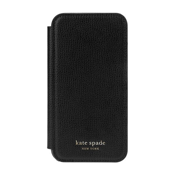 Kate Spade ケイトスペード Iphone12mini Crumbs Black Pc Gold Logo ケース 手帳型 ブランド おしゃれ 可愛い 黒 ブラック Softbank公式 Iphone スマートフォンアクセサリーオンラインショップ