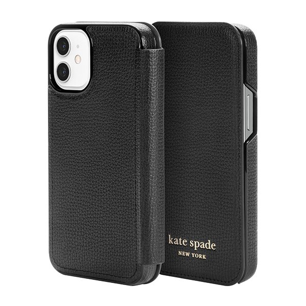 Kate Spade ケイトスペード Iphone12mini Crumbs Black Pc Gold Logo ケース 手帳型 ブランド おしゃれ 可愛い 黒 ブラック Softbank公式 Iphone スマートフォンアクセサリーオンラインショップ