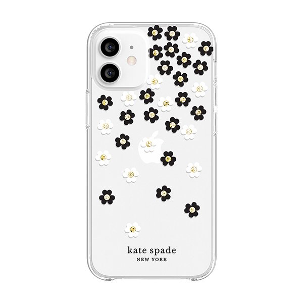 Kate Spade ケイトスペード Iphone12mini Scattered Flowers Black White ケース 透明 クリア 花 ブランド おしゃれ 可愛い 白 ホワイト 黒 ブラック Softbank公式 Iphone スマートフォンアクセサリーオンラインショップ