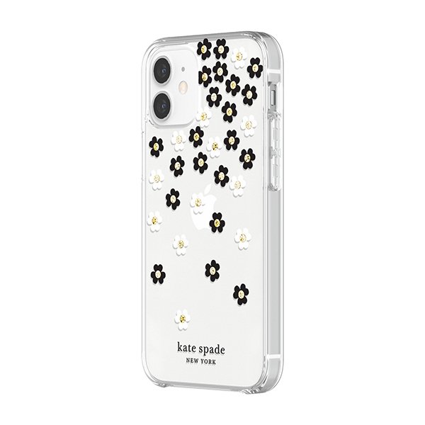 Kate Spade ケイトスペード Iphone12mini Scattered Flowers Black White ケース 透明 クリア 花 ブランド おしゃれ 可愛い 白 ホワイト 黒 ブラック Softbank公式 Iphone スマートフォンアクセサリーオンラインショップ