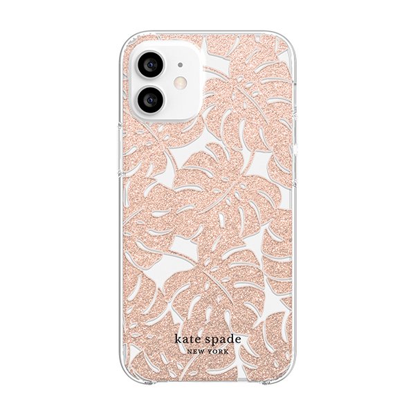 SALE】kate spade ケイトスペード iPhone12mini Island Leaf Pink 