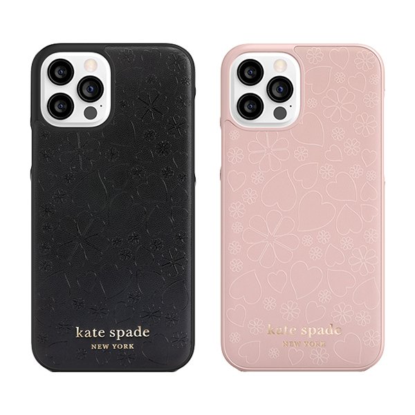 Kate Spade ケイトスペード Iphone12pro Iphone12 Pale Vellum Crumbs Printed Clover Heart Gold Logo ケース ブランド おしゃれ 可愛い ピンク Softbank公式 Iphone スマートフォンアクセサリーオンラインショップ