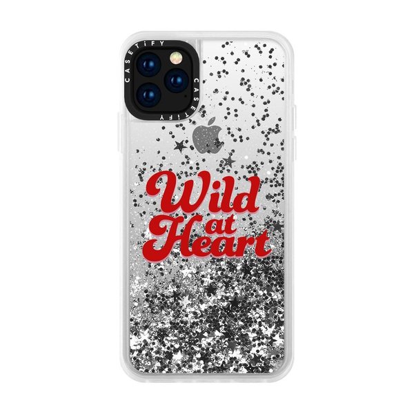 Casetify Iphone11pro Wild At Heart Red Glitter Silver Softbank公式 Iphone スマートフォンアクセサリーオンラインショップ