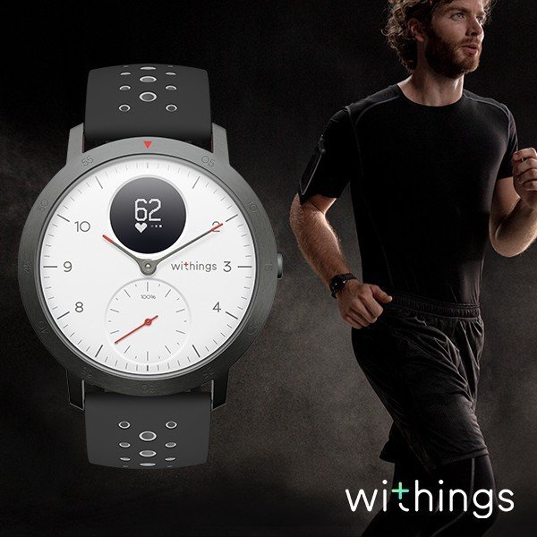 スマートウォッチ Withings ウィジングズ Steel HR Sport White 40mm 