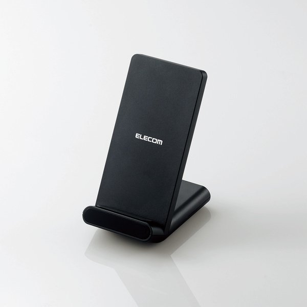 エレコム Qi規格対応 ワイヤレス充電器 スタンドqi 5w 2枚コイル ブラック Softbank公式 Iphone スマートフォンアクセサリーオンラインショップ