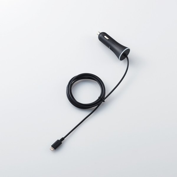 エレコム シガーソケット 車 電源 4.8A リール 150cm USB Aポート インジケーター付 ブラック | SoftBank公式  iPhone/スマートフォンアクセサリーオンラインショップ