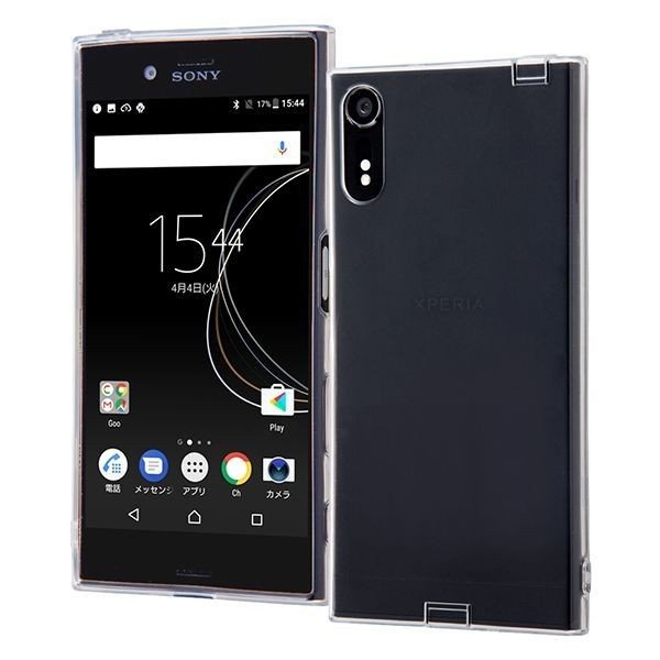 ray-out Xperia TM XZ / Xperia TM XZs TPUソフトケース コネクタキャップ付き クリア