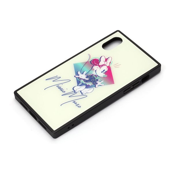 PGA iPhone XS/X用 ガラスハイブリッドケース ミニーマウス
