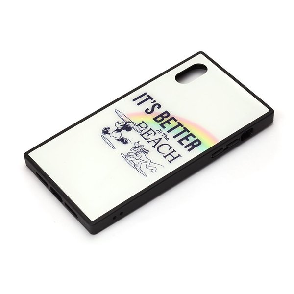 PGA iPhone XR用 ガラスハイブリッドケース ミッキーマウス/ホワイト