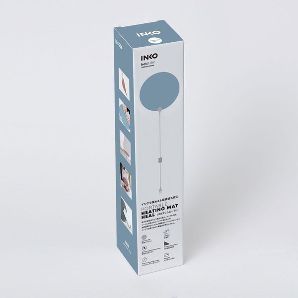INKO インコ USBヒーター Heating Mat Heal グレー 灰色 寒さ対策 
